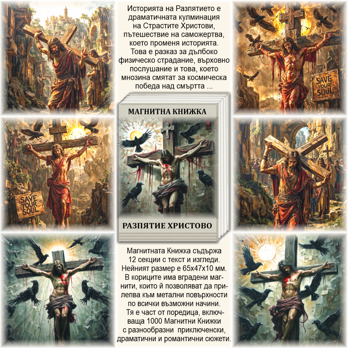 Разпятие Христово - Магнитна Книжка