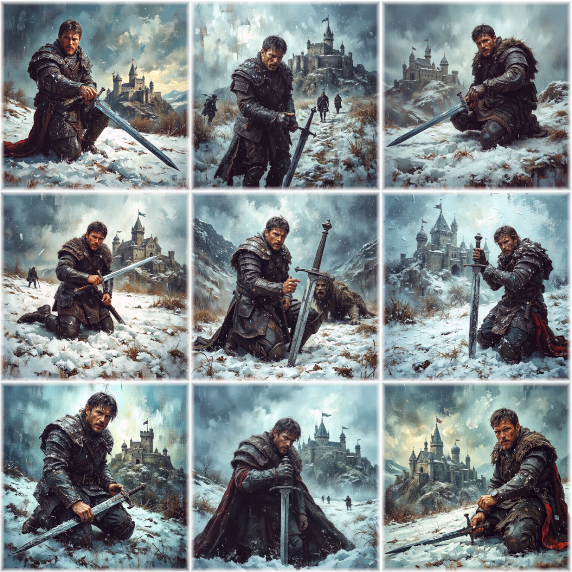 Коленичейки в бялата пустош - Магнитна Книжка