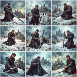 Коленичейки в бялата пустош - Магнитна Книжка